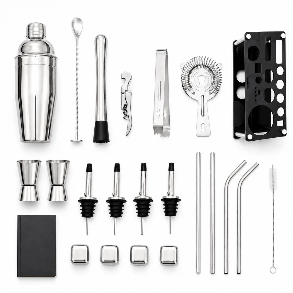 As 23 peças do kit